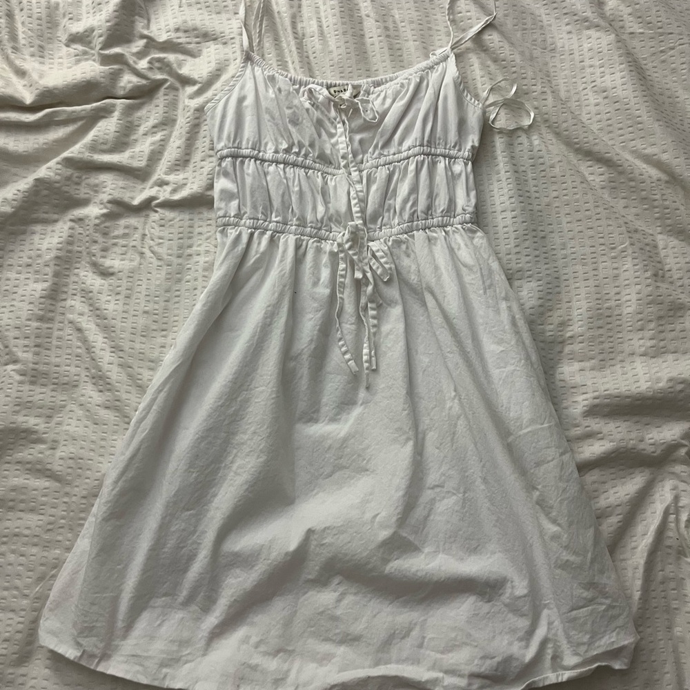 White mini dress
